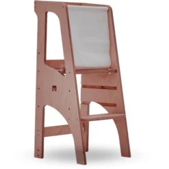 Bianconiglio Kids Lernturm EVO BIO Mit KidSafe Rausfallschutz Natur Lackiert