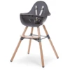 CHILDHOME Hochstuhl Evolu 2 Natur/grau 2-in-1 + Ring -Stilvoller Hochstuhlladen childhome hochstuhl evolu 2 natur grau 2 in 1 ring a258652