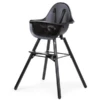 CHILDHOME Hochstuhl Evolu 2 Schwarz/ Schwarz 2 In 1 + Ring -Stilvoller Hochstuhlladen childhome hochstuhl evolu 2 schwarz schwarz 2 in 1 ring a285113
