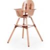 CHILDHOME Hochstuhl Evowood Natur Rost -Stilvoller Hochstuhlladen childhome hochstuhl evowood natur rost a367586