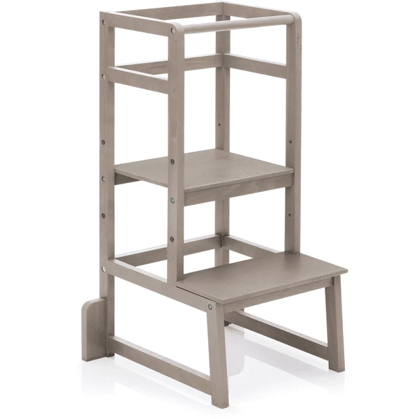 Fillikid Lernturm Hartholz Grau 3 Fillikid Lernturm Hartholz Grau