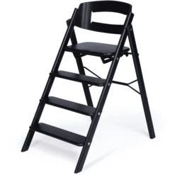 KAOS Hochstuhl Klapp Faltbar Eiche Schwarz