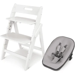 Moji Hochstuhl Yippy Inklusive Neugeborenenaufsatz Snow Birch