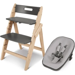 Moji Hochstuhl Yippy Inklusive Neugeborenenaufsatz Stone Birch