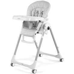 Peg Perego Hochstuhl Prima Pappa Follow Me Linear Grey