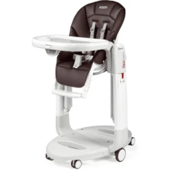 Peg Perego Hochstuhl Tatamia Follow Me Cacao Lederimitat