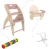 QuarttoLino® Hochstuhl Set Mini Rosa -Stilvoller Hochstuhlladen quarttolino hochstuhl set mini rosa a313923