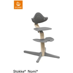 STOKKE® Nomi® Hochstuhl Buche Natur / Grau