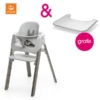 STOKKE® Steps™ Hochstuhl Weiß Buche Hazy Grey Inkl. Baby Set Weiß + Gratis Tray Weiß -Stilvoller Hochstuhlladen stokke steps hochstuhl weiss buche hazy grey inkl baby set weiss gratis tray weiss a313465
