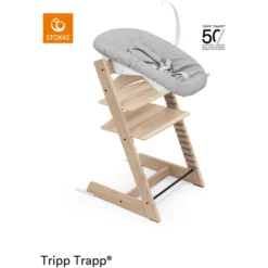 STOKKE® Tripp Trapp® Hochstuhl 50 Jahre Limited Edition Esche Inkl. Newborn Set™ Grey