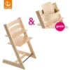 STOKKE® Tripp Trapp® Hochstuhl Buche Natur + Gratis Baby Set Natur -Stilvoller Hochstuhlladen stokke tripp trapp hochstuhl buche natur gratis baby set natur a332350