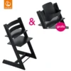 STOKKE® Tripp Trapp® Hochstuhl Buche Schwarz + Gratis Baby Set Schwarz -Stilvoller Hochstuhlladen stokke tripp trapp hochstuhl buche schwarz gratis baby set schwarz a332354