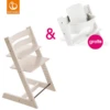 STOKKE® Tripp Trapp® Hochstuhl Buche Whitewash + Gratis Baby Set Weiß -Stilvoller Hochstuhlladen stokke tripp trapp hochstuhl buche whitewash gratis baby set weiss a332364