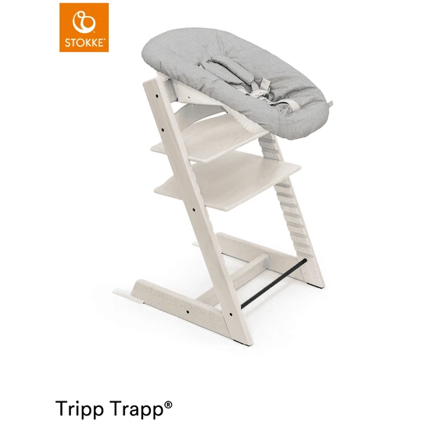 STOKKE® Tripp Trapp® Hochstuhl Buche Whitewash Inkl. Newborn Set™ Grey 3 STOKKE® Tripp Trapp® Hochstuhl Buche Whitewash Inkl. Newborn Set™ Grey
